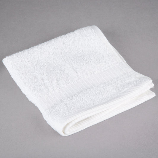 WASH CLOTH / OXFORD BELLEZA / 13 X 13 / 1.5 LB / WHITE (DOZEN)