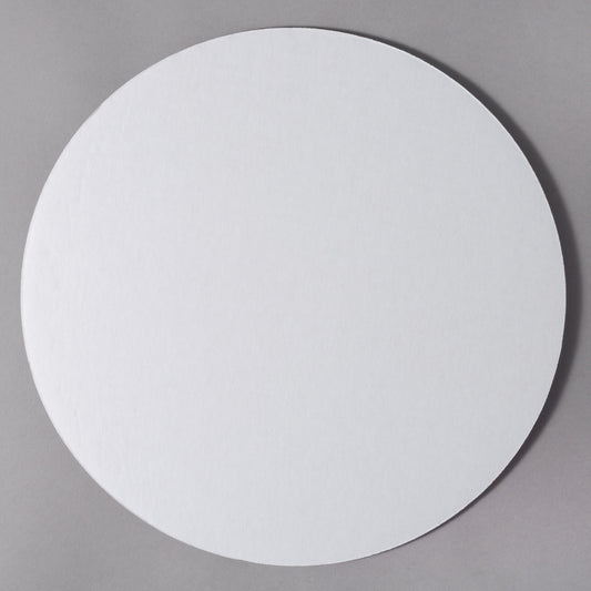14" WHITE CORRUGATED CAKE / PIZZA CIRCLE - (250/CASE)