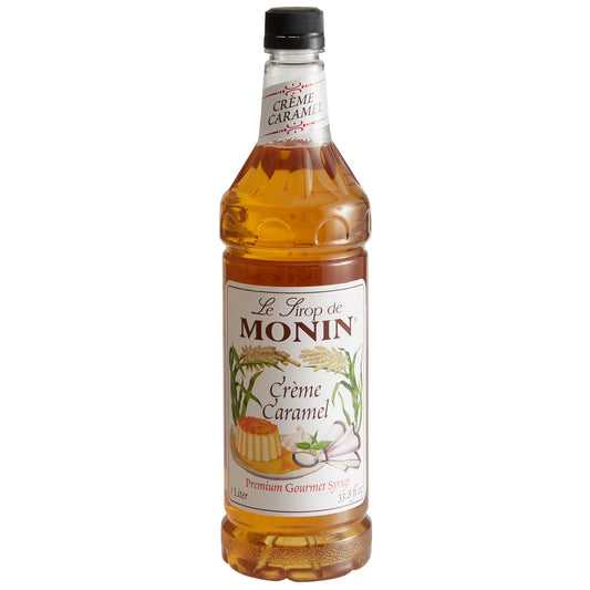 CARAMEL, CRÈME / MONIN / 1 LITER / (4/CS)