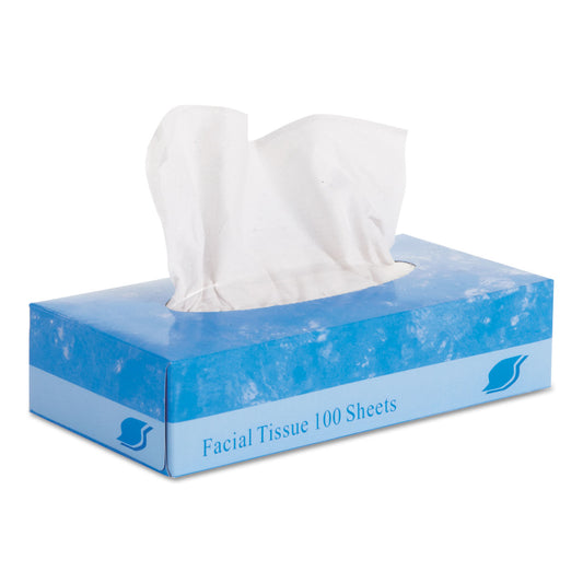 2-PLY FACIAL TISSUE / 100/SHEETS / FLAT BOX (30/CS)