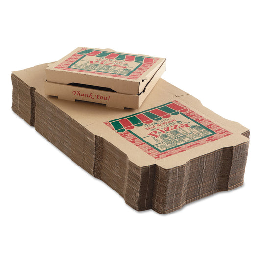 12 X 12 CORRUGATED KRAFT PIZZA BOX (50/CS)
