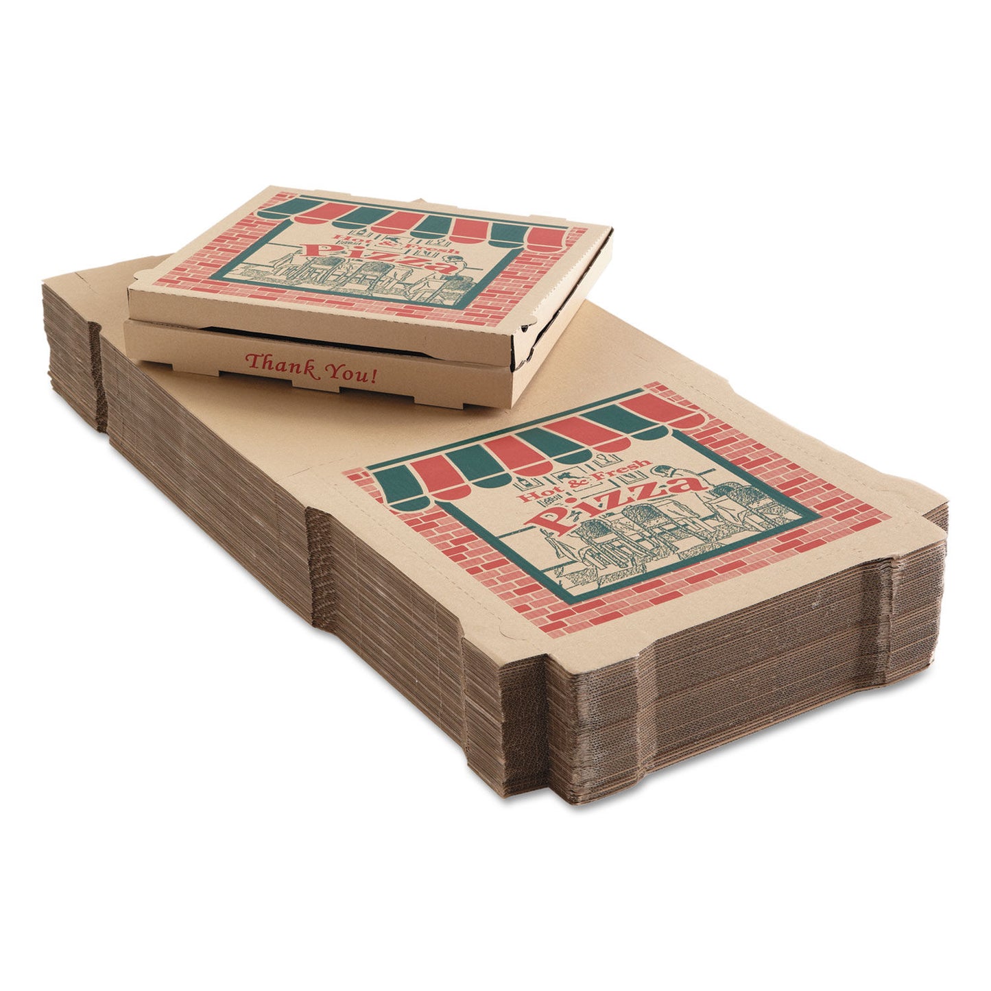 18 X 18 CORRUGATED KRAFT PIZZA BOX (50/CS)