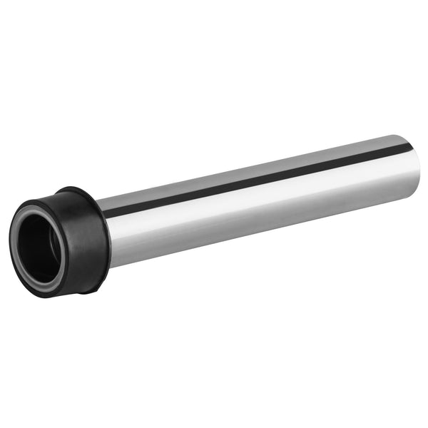 SINK DRAIN EXTENSION / REGENCY 8" STAINLESS STEEL OVERFLOW PIPE FOR 1 1/2" DRAINS