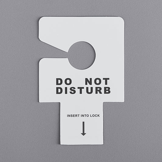 HOTEL DOOR SIGN - DO NOT DISTURB - KEY SLOT OR HANG - 100/PACK