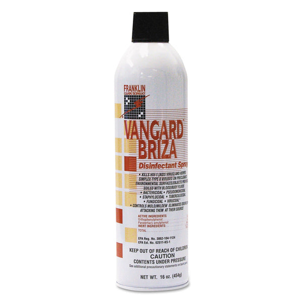 VANGARD BRIZA SURFACE DISIFECTANT SPRAY / LINEN FRESH / 16 OZ CAN (12/CS)