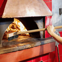 PIZZA OVEN BRUSH W/WOOD HANDLE 38''