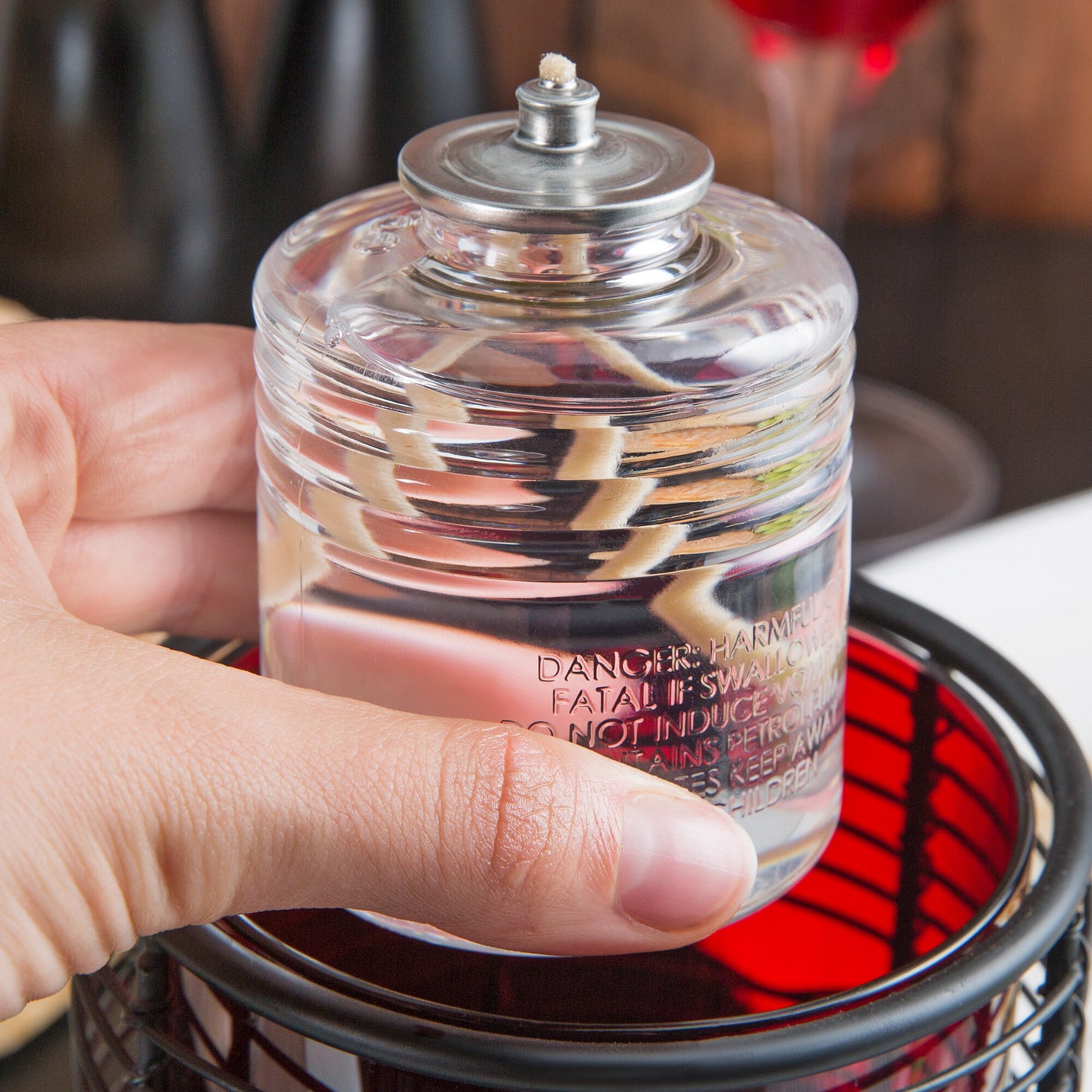 50 HOUR SOFT LIGHT CLEAR LIQUID CANDLE / EACH (36/CS)