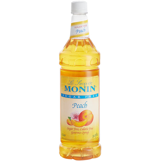 PEACH SUGAR FREE / MONIN / 1 LITER / (4/CS)