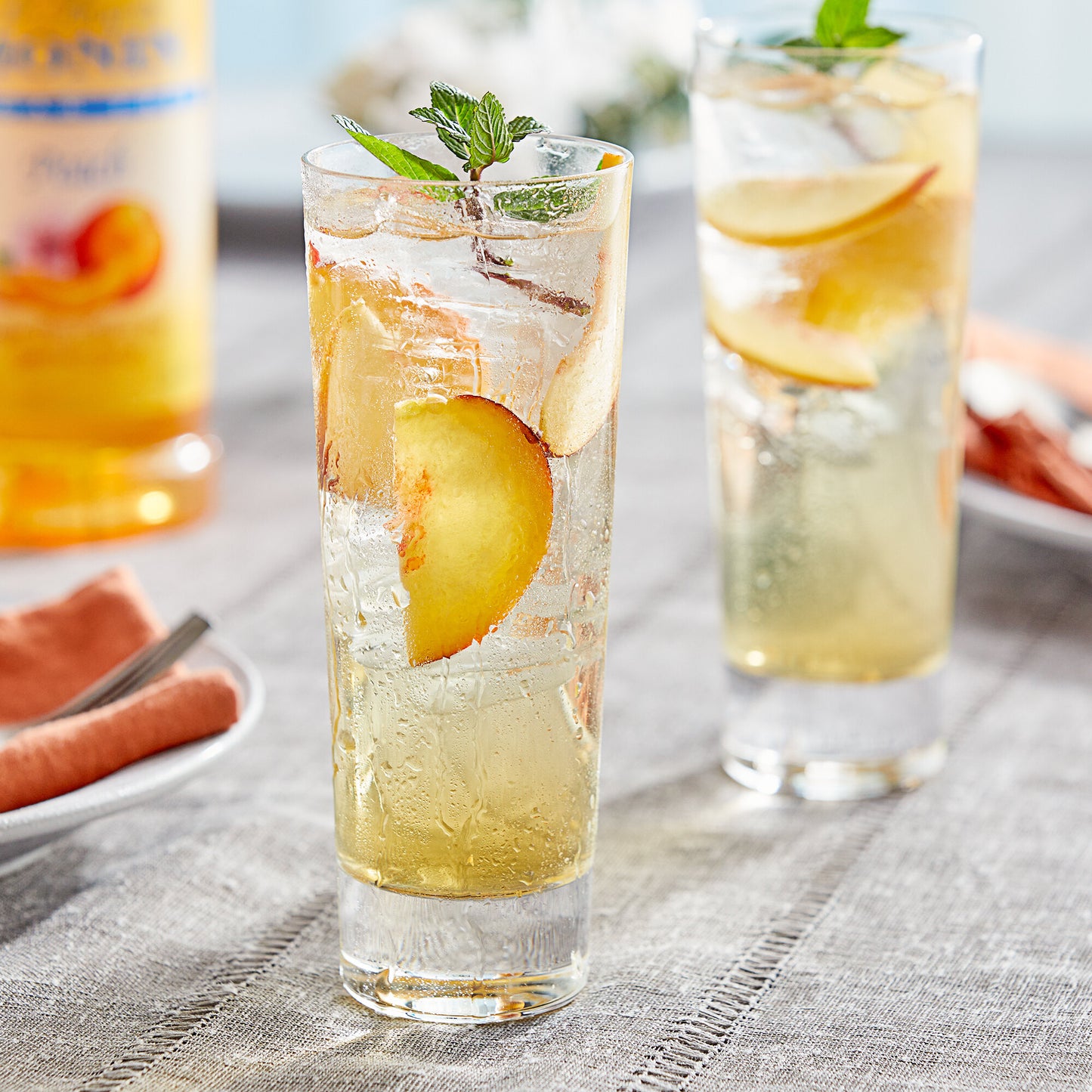 PEACH SUGAR FREE / MONIN / 1 LITER / (4/CS)