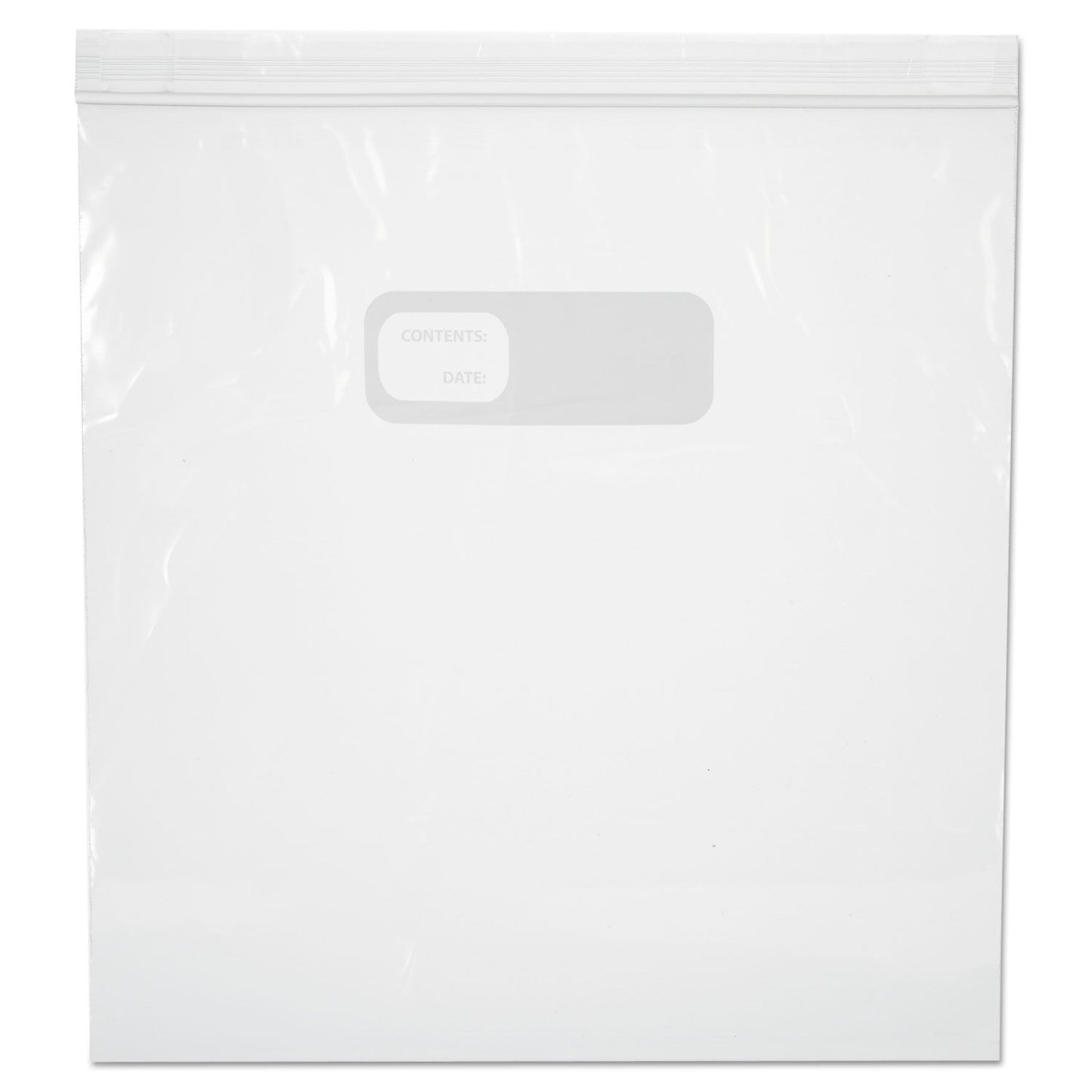 ZIP STORAGE BAG / 1 GAL, 1.75 MIL, 10.5" X 11", CLEAR (250/BOX)