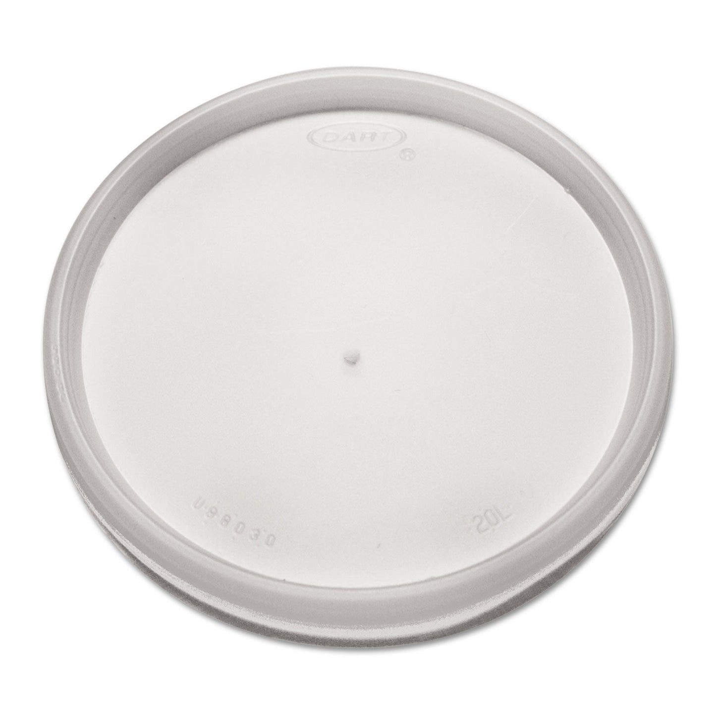 20JL / TRANSLUCENT VENTED PLASTIC LIDS / FITS 6-32 OZ (100/10/1,000)