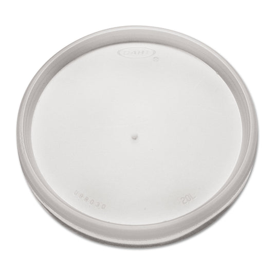 20JL / TRANSLUCENT VENTED PLASTIC LIDS / FITS 6-32 OZ (100/10/1,000)