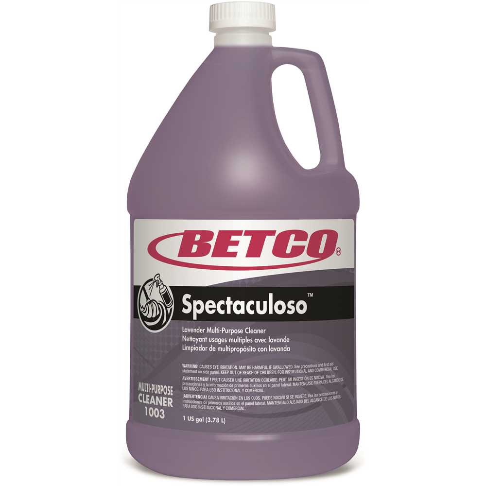SPECTACULOSO LAVENDER MULTIPURPOSE CLEANER, FLORAL SCENT, 128 OZ, PURPLE, CASE OF 4