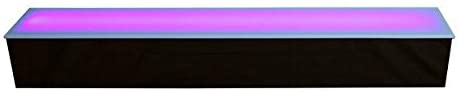 LIQUOR SHELF / 1 TIER / BLACK / MULTI COLOR LED'S / 36" LENGTH..