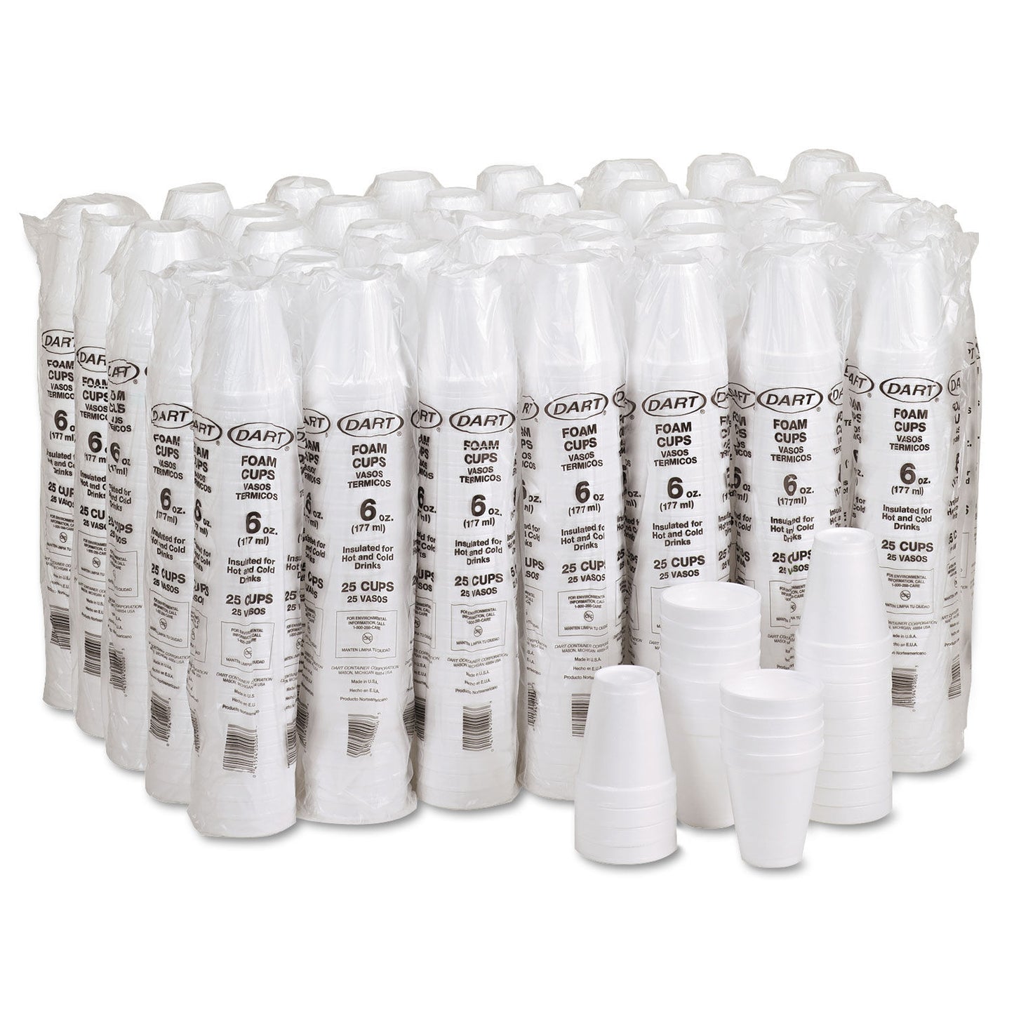 6J6 / DART 6 OZ FOAM CUP (25/40/1000)