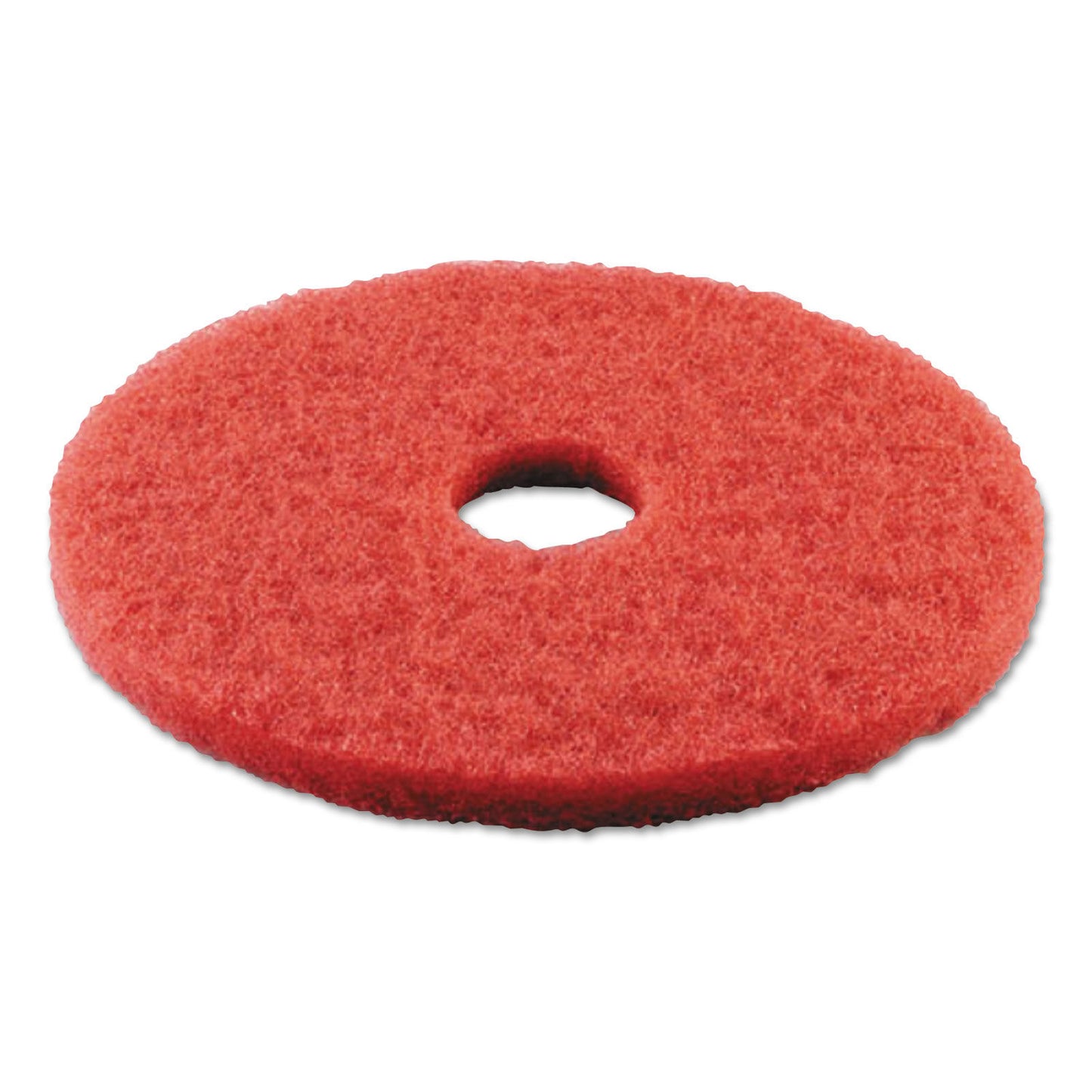 BUFFING FLOOR PADS, 17" DIAMETER, RED, 5/CARTON