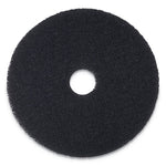 STRIPPING FLOOR PADS, 13" DIAMETER, BLACK (5/CS)