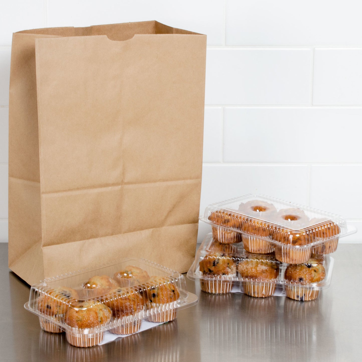 DURO 1/6 BROWN PAPER BARREL SACK - 500/BUNDLE