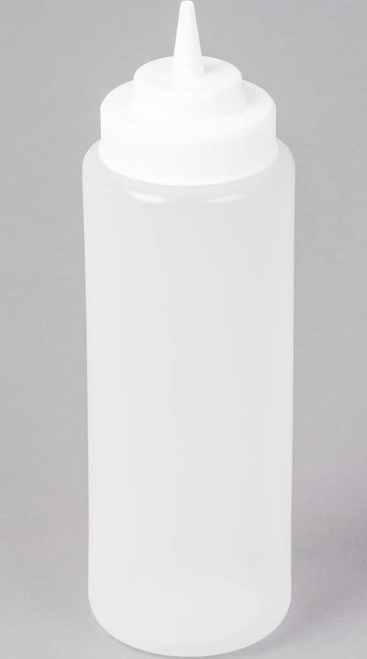 SQUEEZE BOTTLES / CLEAR / 24 OZ (6/PACK)