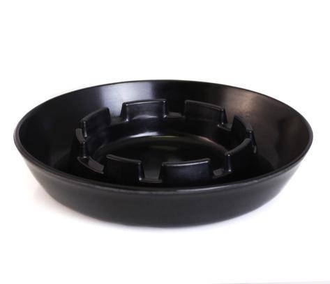 ASH TRAY - 5.5" BLACK STANDARD