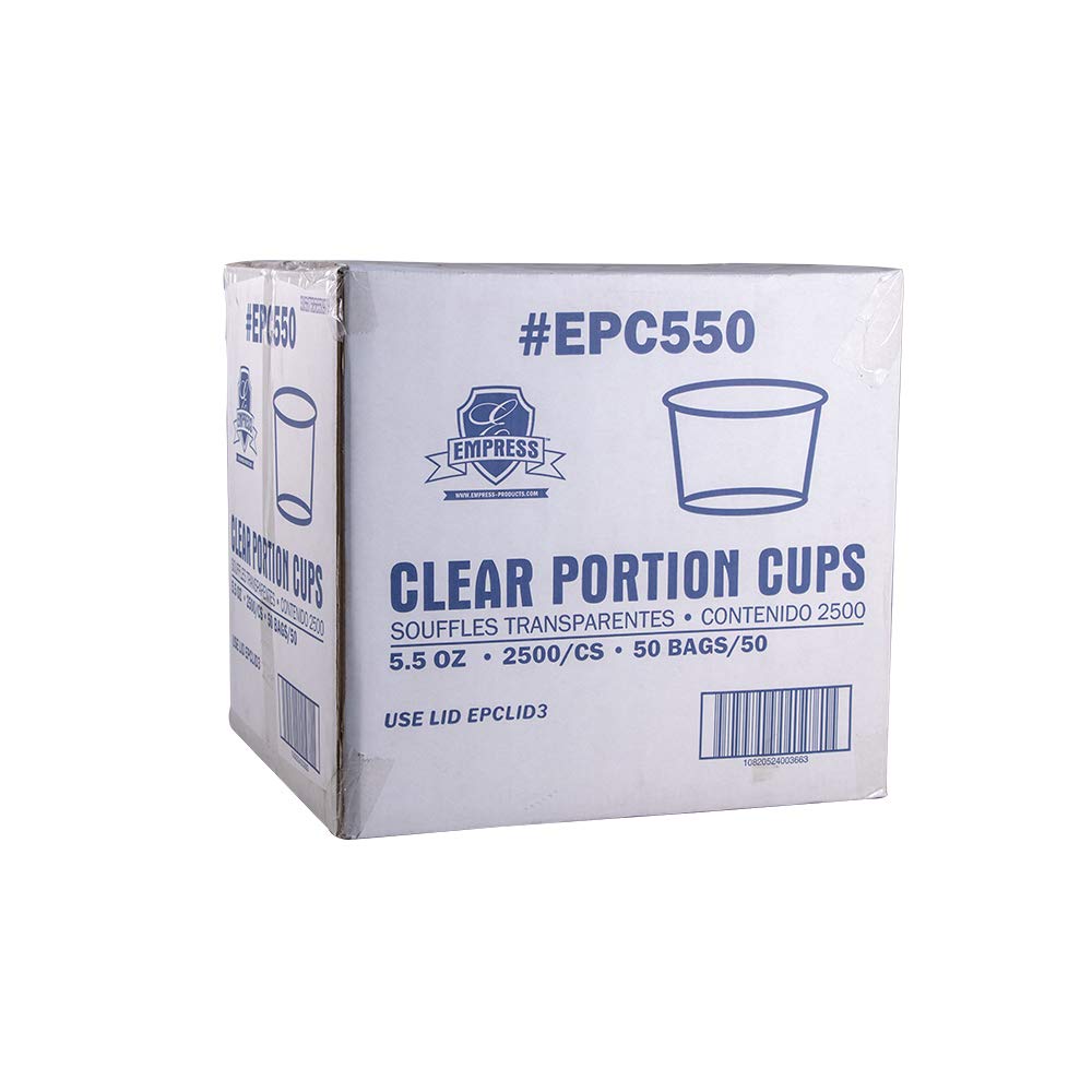 5.5 OZ PORTION CUP / EMPRESS / CLEAR (50/50/2500)