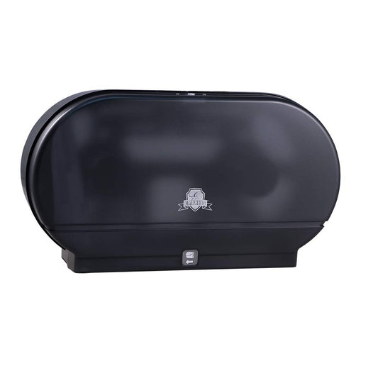 DISPENSER FOR 9" JUMBO TISSUE TWIN BLACK. COMPATIBLE WITH THE NOVA 1000