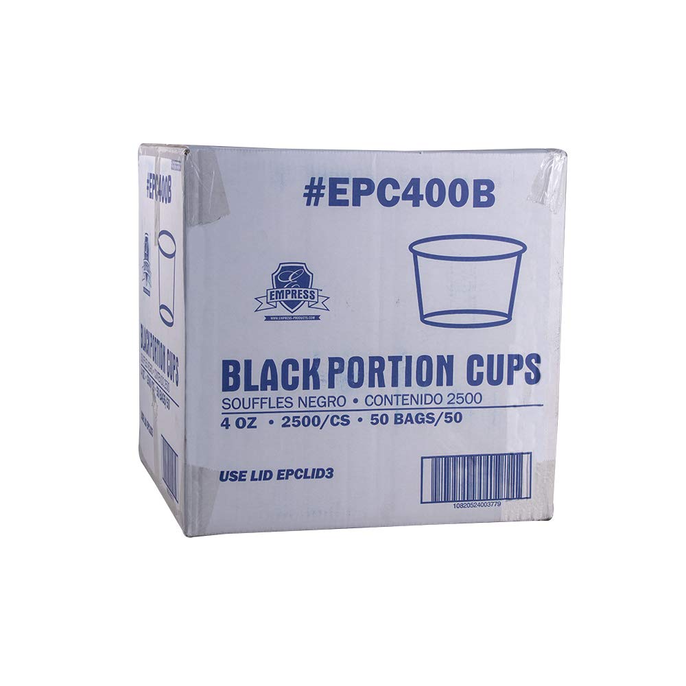 4 OZ PORTION CUP / EMPRESS / BLACK (50/50/2500)