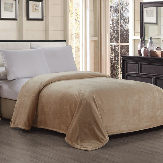 MICRO FLEECE BLANKET / KING SIZE SIZE / 108 X 90 (EACH)