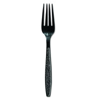 SOLO CUP CULTERY FORK HVY WT BLACK 1M CS