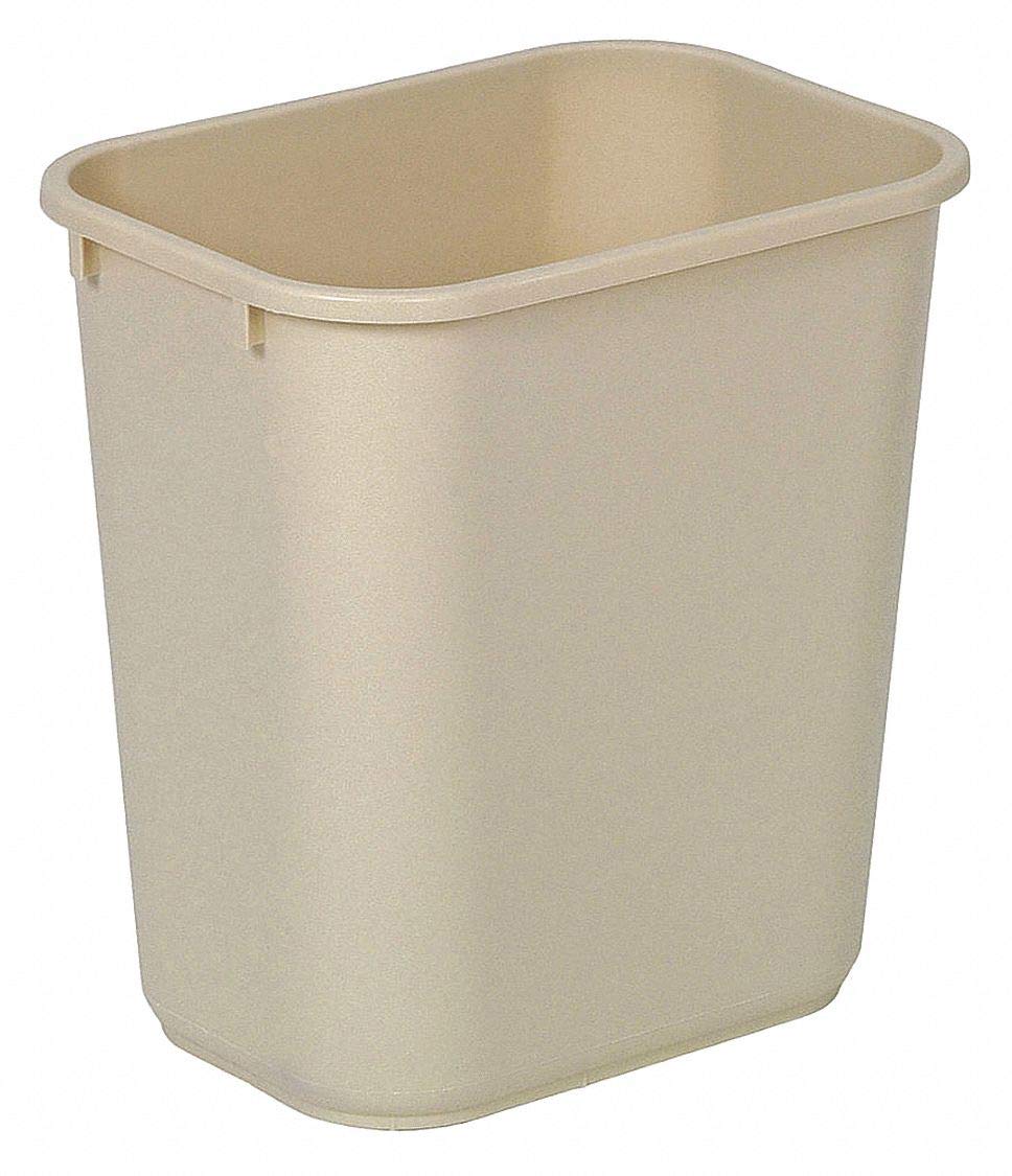 WASTEBASKET / BEIGE / 13 QUART (12/CS)