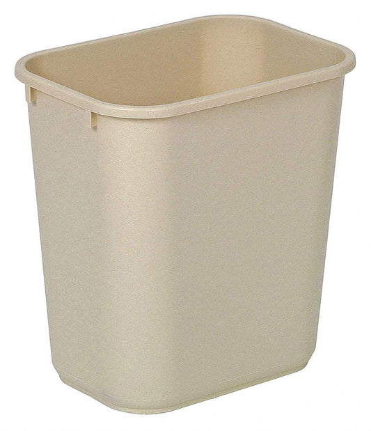 WASTEBASKET / BEIGE / 13 QUART (12/CS)
