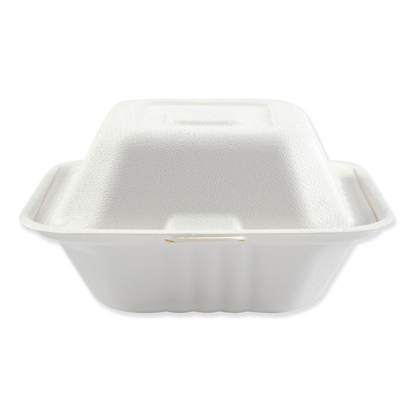 8 X 8 HINGED TRAY / FOAM / 1 COMPARTMENT / WHITE (200/CS) –