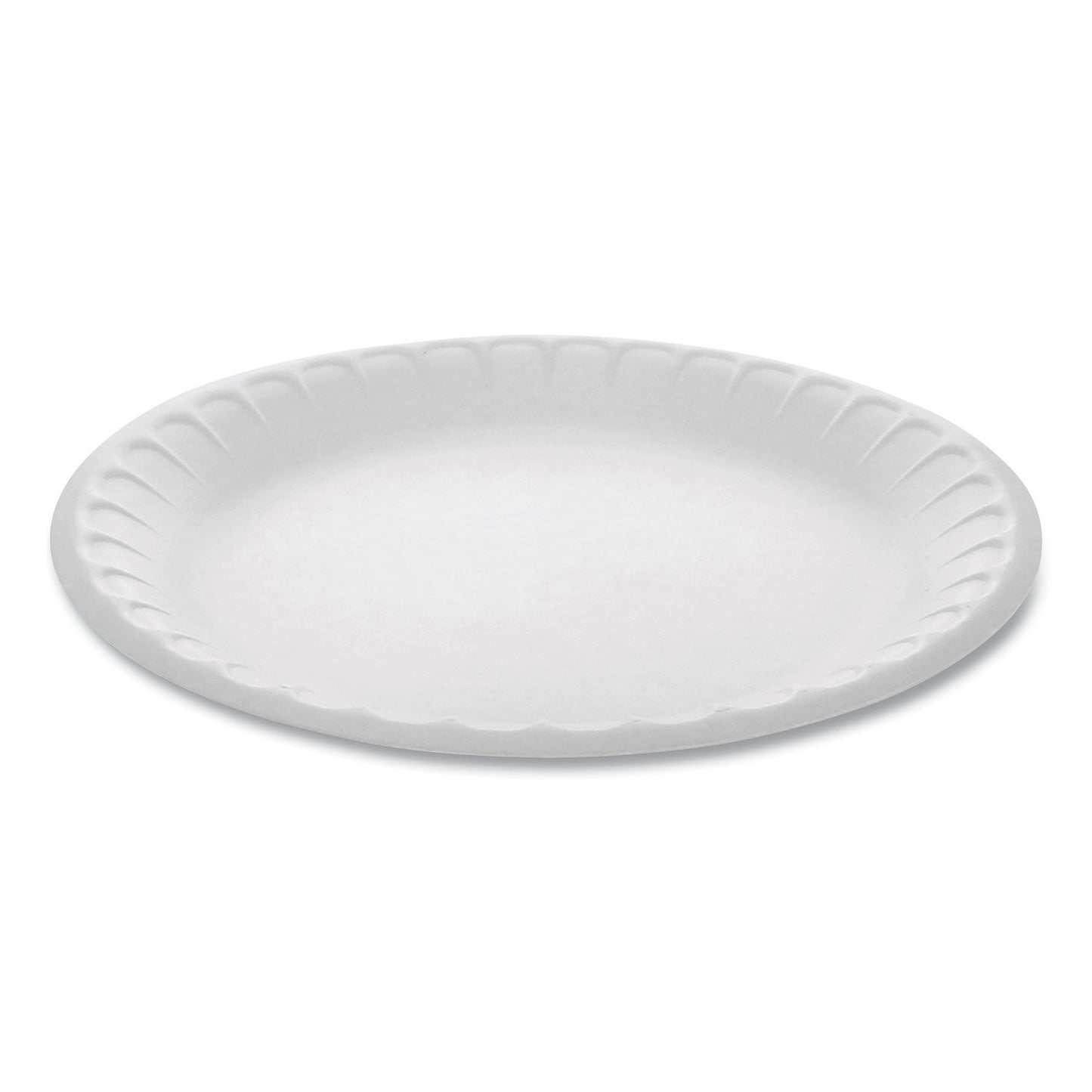 FOAM PLATE / 9" / WHITE / NON-LAMINATED (500/CS)