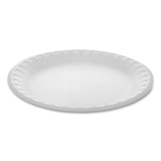 FOAM PLATE / 9" / WHITE / NON-LAMINATED (500/CS)