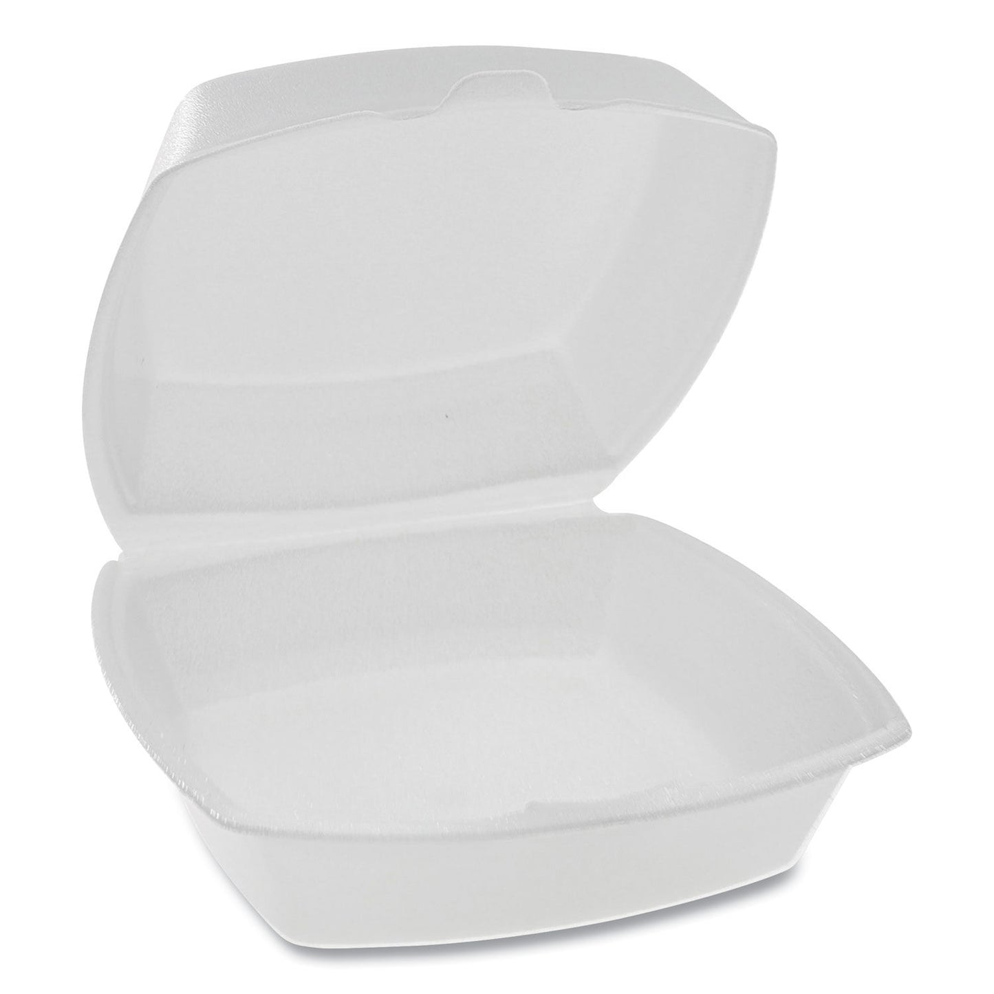 6 X 6 HINGED TRAY / FOAM / WHITE(500/CS)