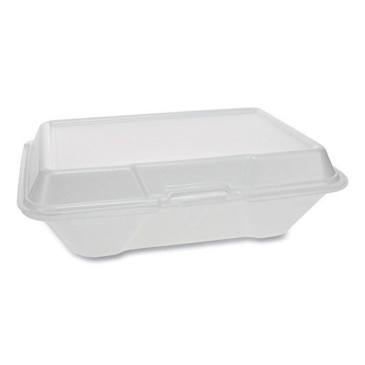 9 X 6 HINGED TRAY / FOAM / WHITE (150/CS)