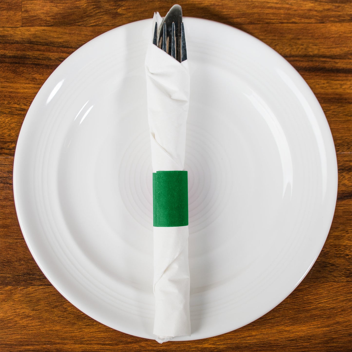 GREEN SELF-ADHERING PAPER NAPKIN BAND - (2,000/BOX)