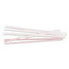 WRAPPED JUMBO STRAWS, 10 1/4", PLASTIC, WHITE W/ RED STRIP, 500/PACK, 4 PACKS/CT