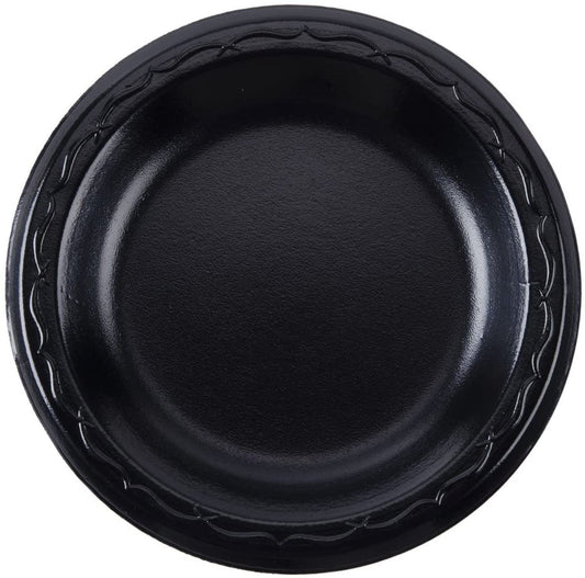 10.25" BLACK PLATE LAMINATED FOAM | CASE 500, 4 BAGS, 125 PER BAG