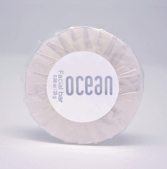 OCEAN COLLECTION / CLEAR PLEAT ROUND FACIAL BAR / 25 GR / (400/CS)