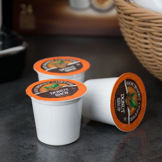 CAFFE DE AROMA DONUT BLEND COFFEE SINGLE SERVE CUPS - 24/BOX