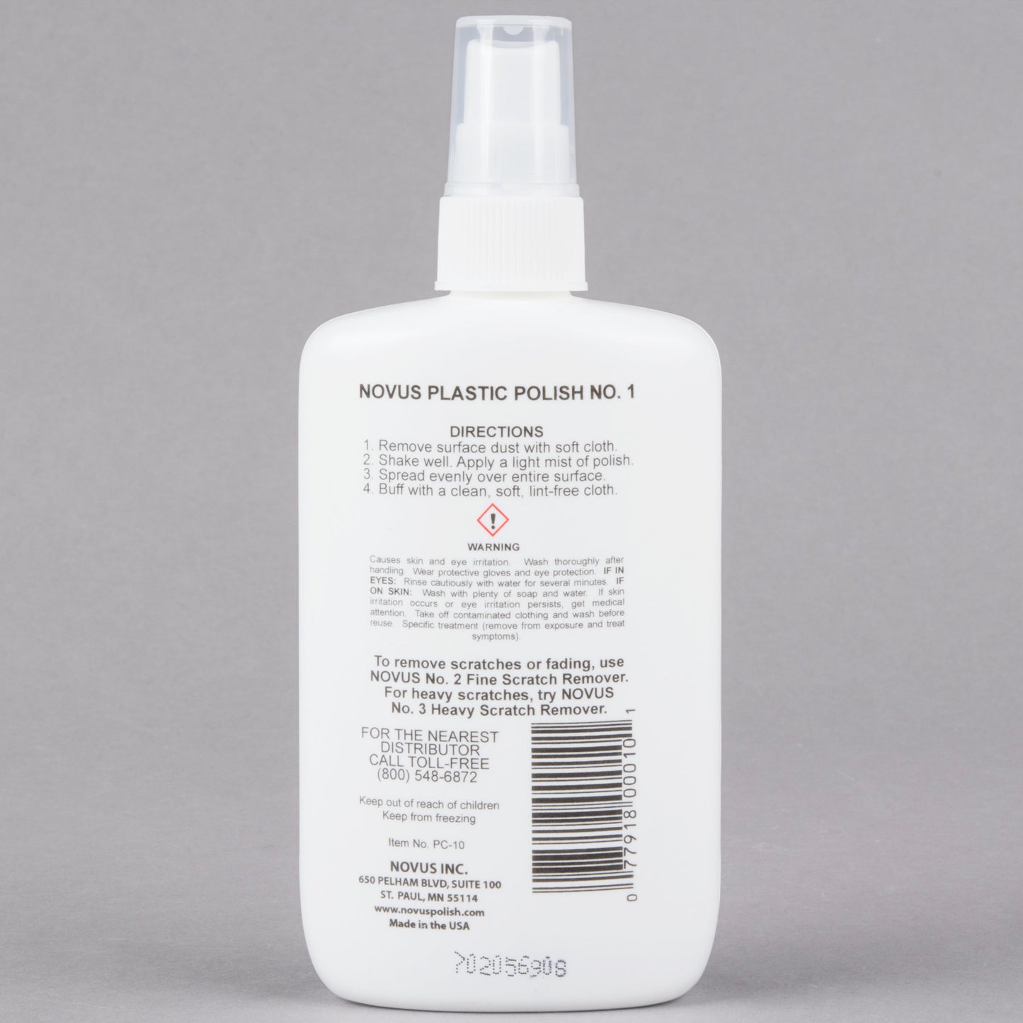 NOVUS PN-7020 8 OZ. PLASTIC CLEAN & SHINE #1