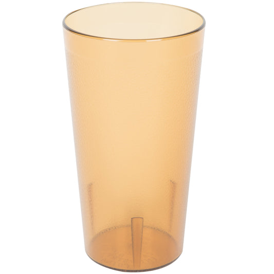 16 OZ. AMBER PEBBLED PLASTIC TUMBLER (12/PACK)