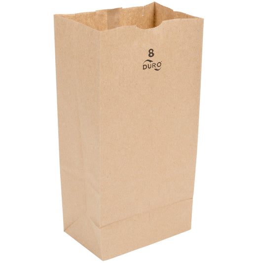 DURO 8 LB. BROWN PAPER BAG - 500/BUNDLE