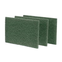 MEDIUM DUTY GREEN ABRASIVE SCOURING PAD (10/PACK)