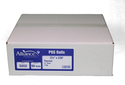THERMAL REGISTER TAPE / 2.25 X 230' (50/CS)