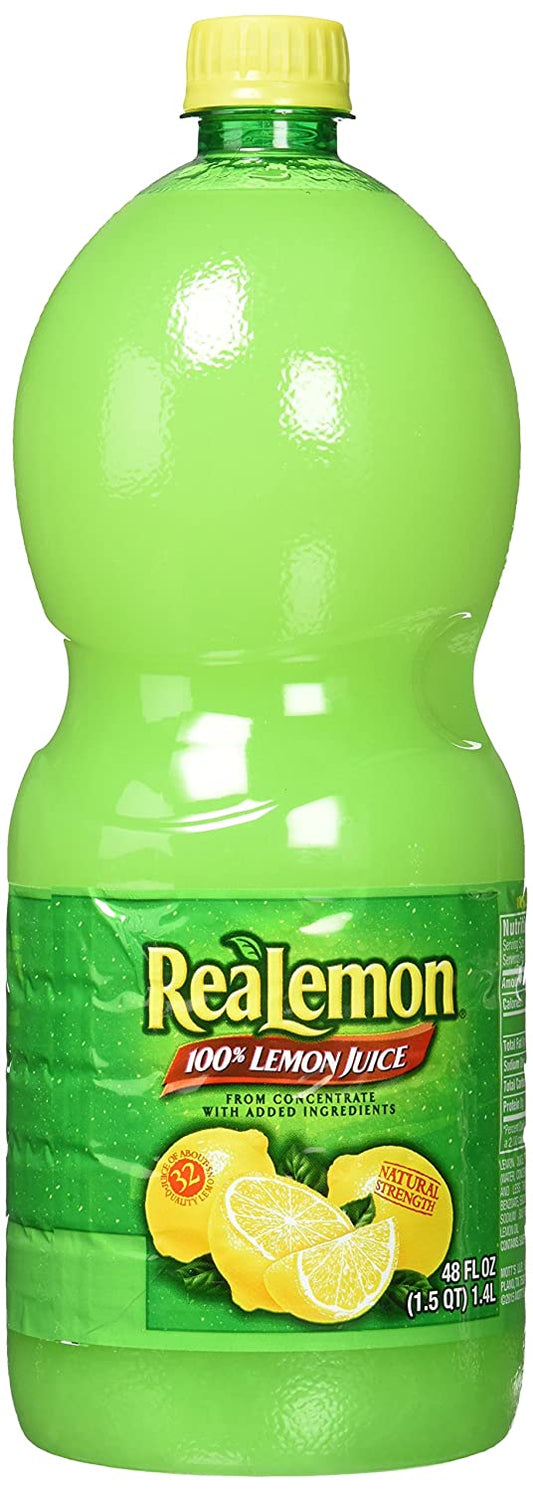 REALEMON 100% LEMON JUICE - 48 OZ. BOTTLE