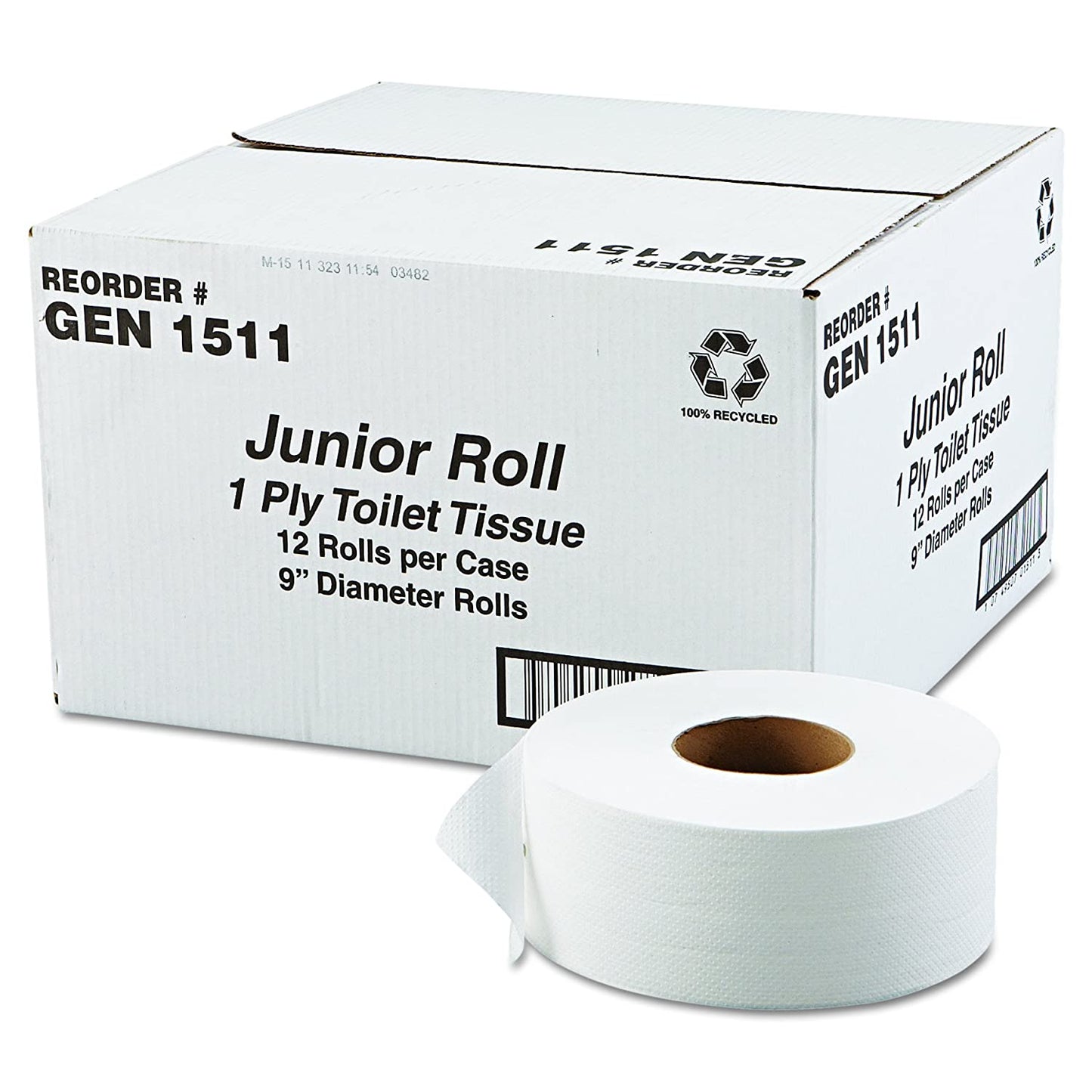 BATH TISSUE / JUMBO ROLL / 1-PLY / 2000 FEET (12/CS)