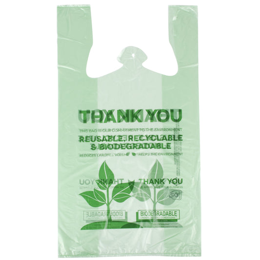 THANK YOU BAG / 1/6 SIZE / BIODEGRADABLE PLASTIC (500/CS)