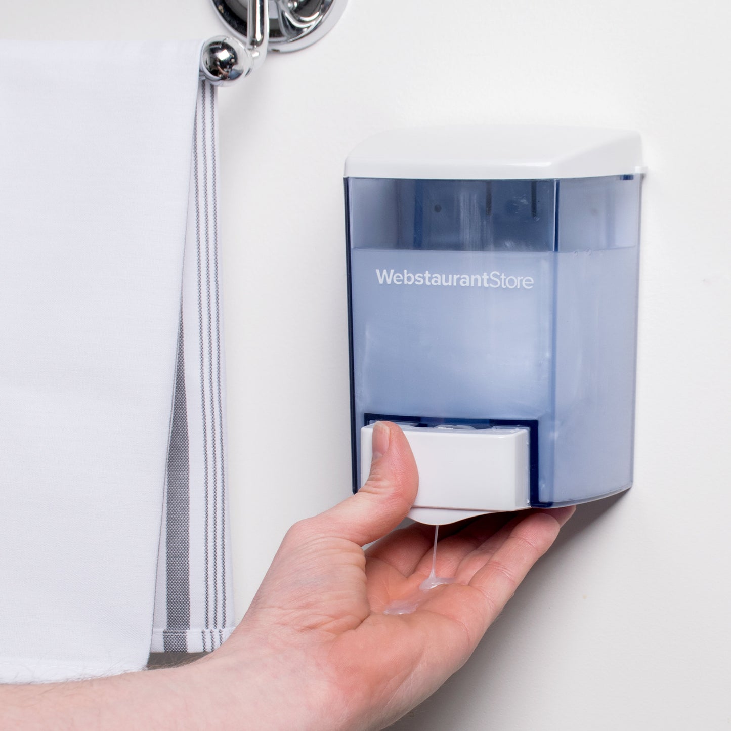 46 OZ. WHITE BULK SANITIZER DISPENSER